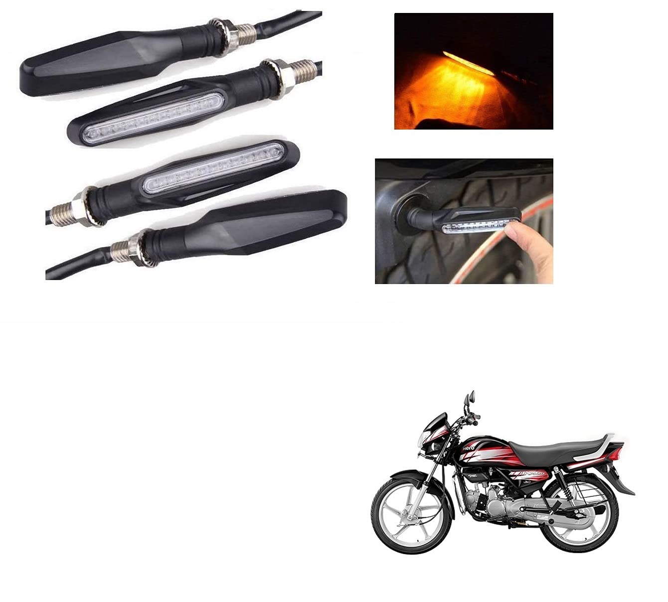 AUTOADDICT Auto Addict Bike indicator LED lights yellow color (Sleek shape,4 pcs) For Hero HF Deluxe (B09GPNTF47) Amazon Price History, Amazon Price Tracker