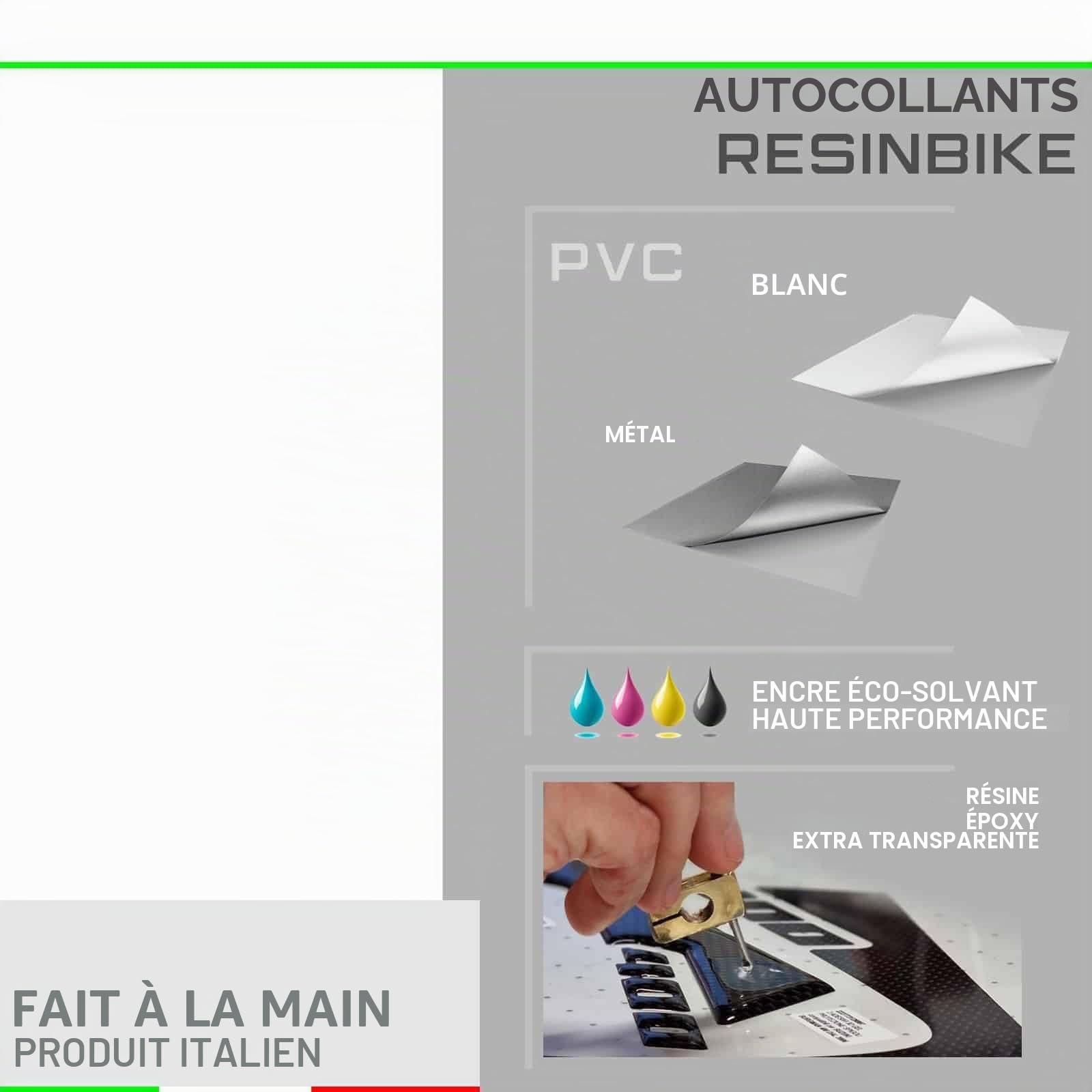 Resin Bike Autocollant Moto Compatibles avec Suzuki GSX 8R 2024-2026 Carboon Look. Protection Grip de Réservoir Moto Contre Les Chocs et Les Éraflures. Autocollant 3D Résinés Made in Italy