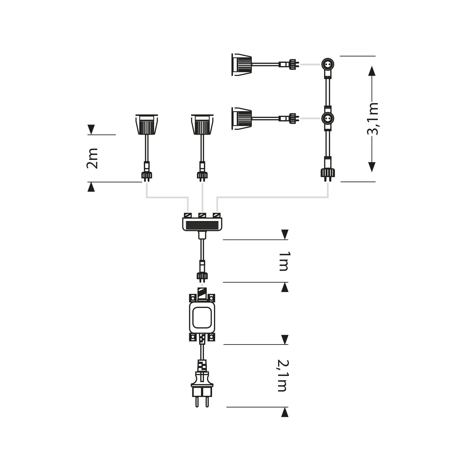 ledscom.de Luci da incasso a LED BODES per uso esterno, bianco caldo, ogni 94lm/lampada, opaco, rotondo, Ø 50mm, set di 4
