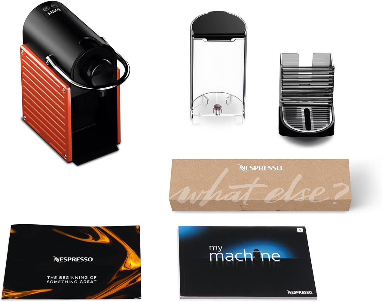 Krups Macchina per caffè espresso Nespresso Pixie XN3045K, ricette programmabili, 1260 W, rossa, 0,7 litri, Rosso Krups Macchina per caffè espresso Nespresso Pixie XN3045K, ricette programmabili, 1260 W, rossa, 0,7 litri, Rosso