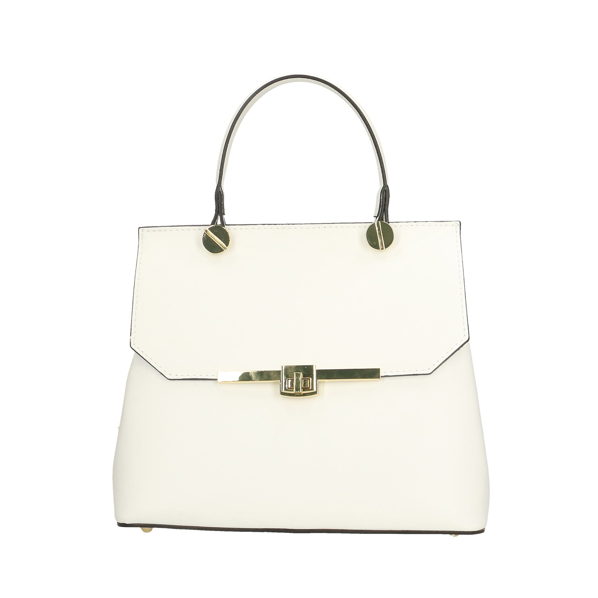 Chicca Borse Borsa a Mano Donna in Pelle Made in Italy 27x23x12 Cm