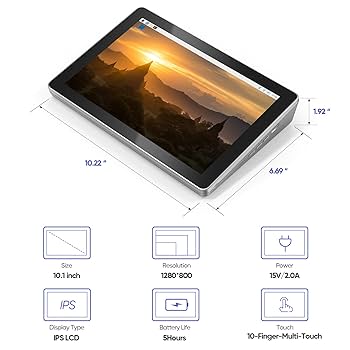 タブレット  Raspberry Pi 4B raspad3 Amazon.com: SunFounder RasPad 3.0 - an All-in-One Tablet for