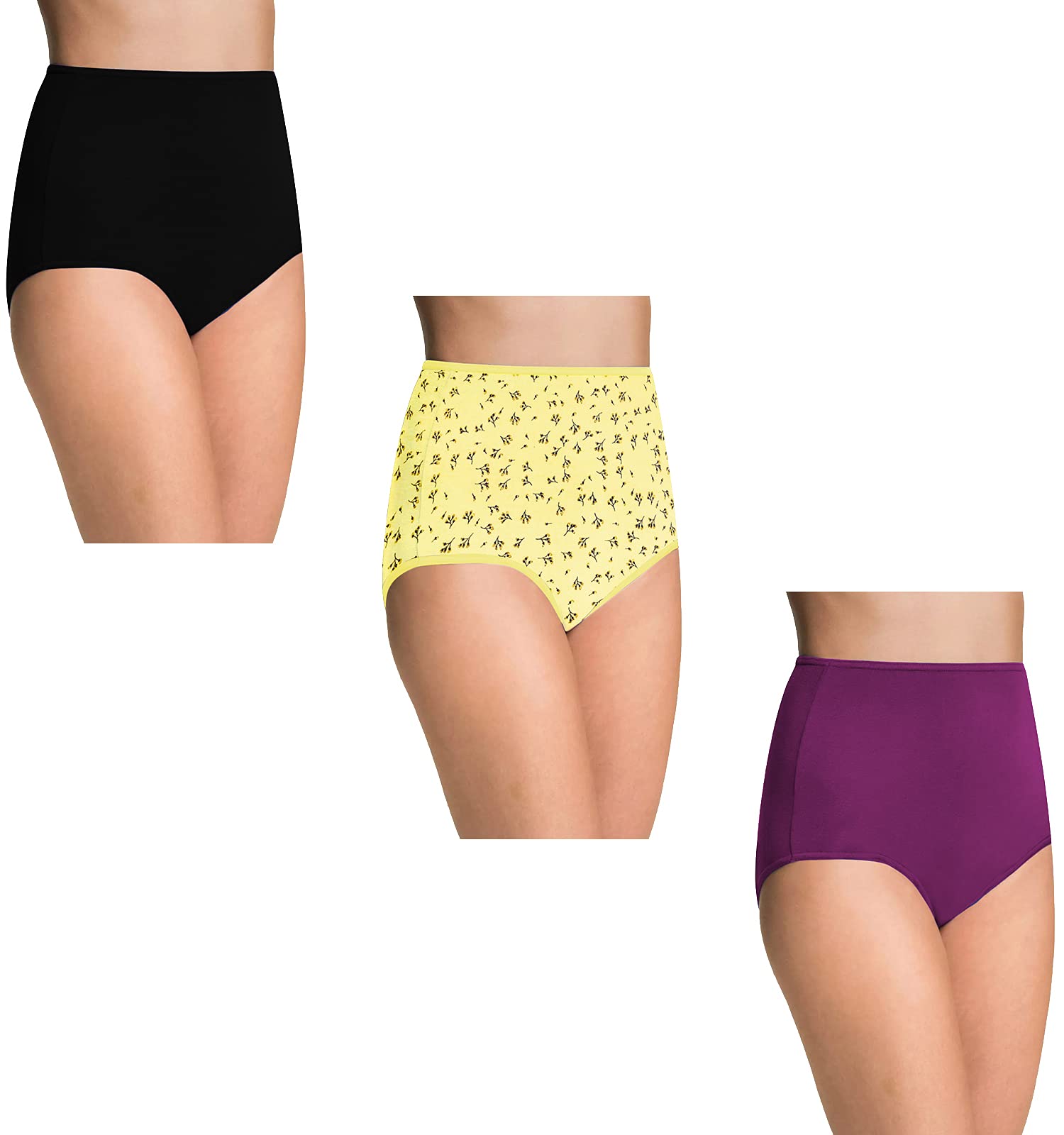 Body PositiveWomen's Maternity Underwear High Waist Cotton C-Panty Brief Pregnancy Panties and Prints