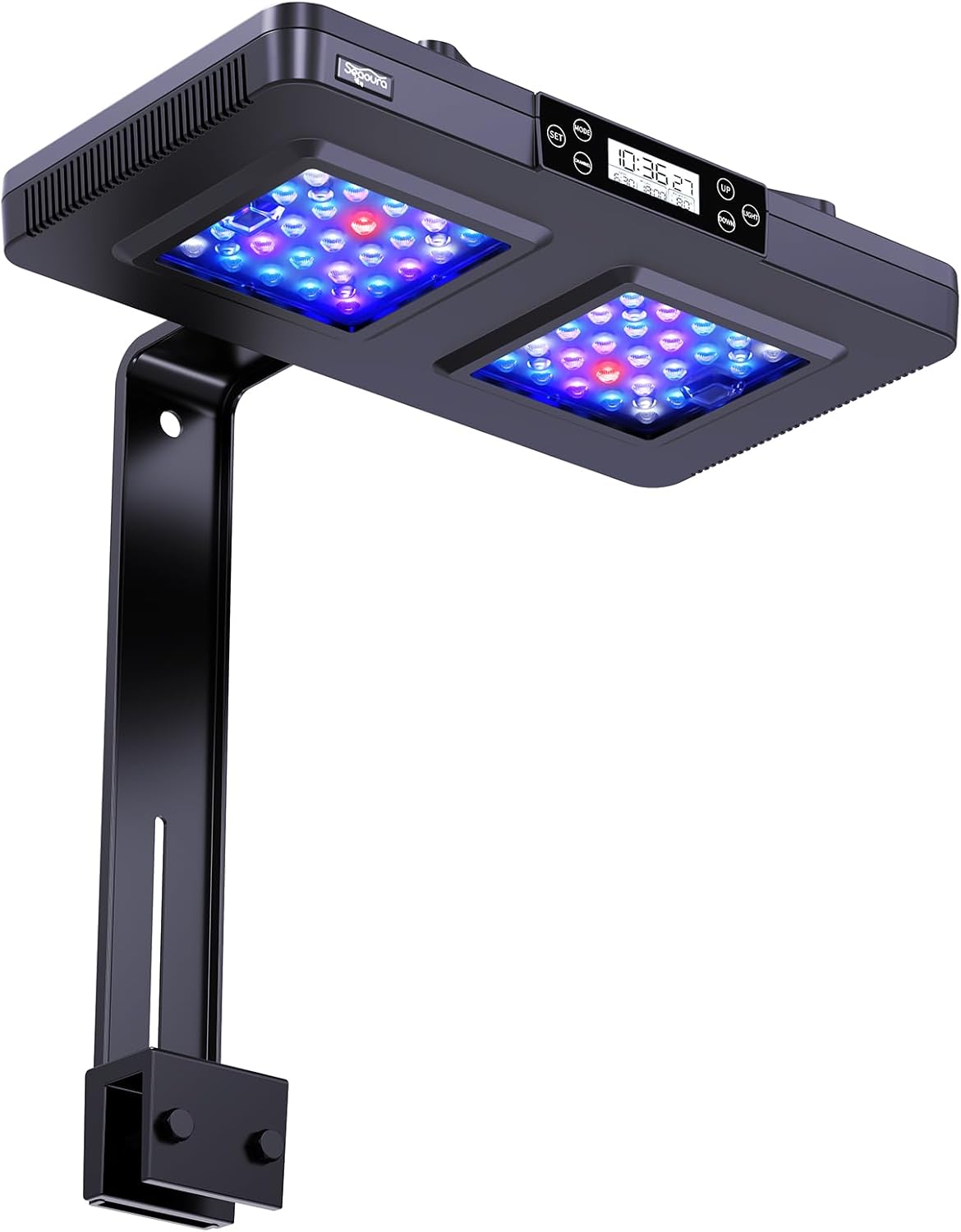 SEAOURA LED Reef Light for Corals, 120W Coral Lights for Reefs Aquarium Tanks, 395nm to 665nm Full Spectrum Programmable with 24/7 Custom Timer for Saltwater Fish Tank SPS LPS