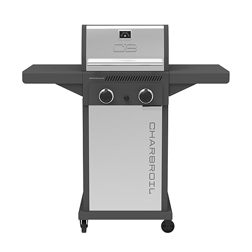 Char-Broil 463352521 Performance 4-Burner Cart Style Liquid Propane Gas Grill, Stainless Steel