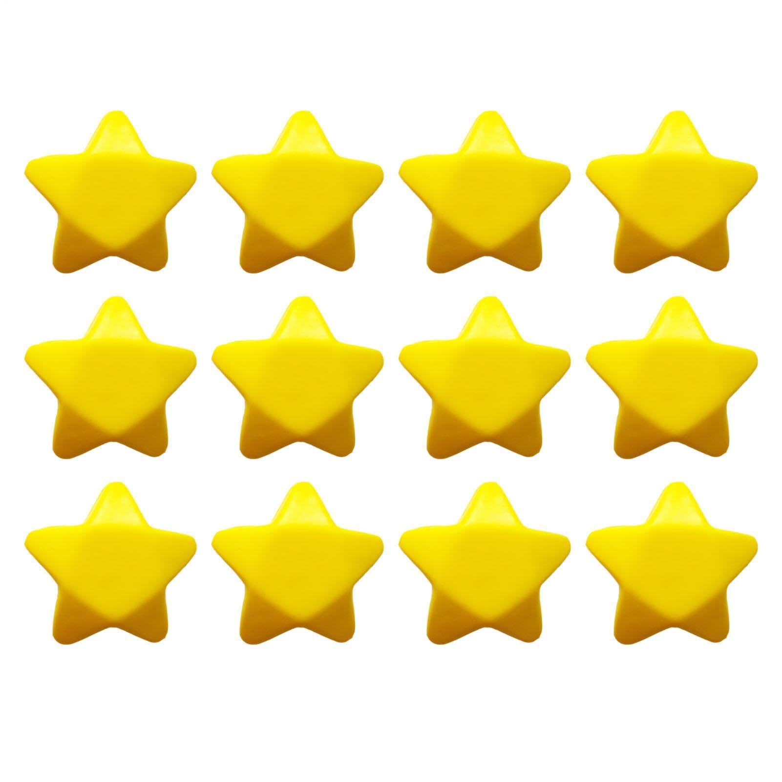 Star Stress Balls - PU Foam Squeeze Toys Set Of 12 For Stress Relief