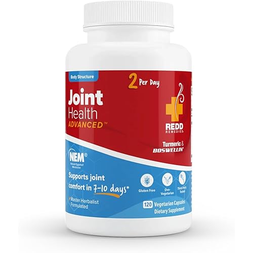 Redd Remedies, Joint Health Advanced, Helps Strengthen Connective Tissue and Cartilage, Fast-Acting Comfort with Boswellia Serrata and Turmeric, 120 Vegetarian Capsules