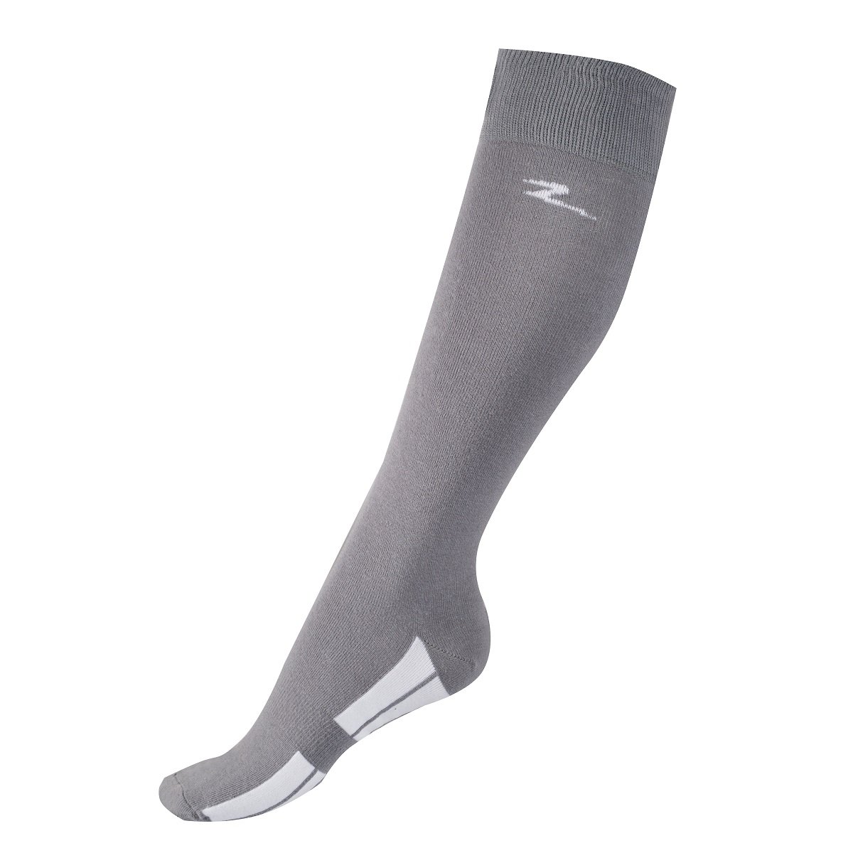 Horze STEEL GREY Adult Coolmax Tall Knee Stretchable Breathable Tread Socks (US 10.5-14/EU 42-46)