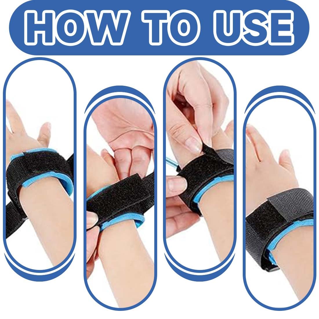 KYLOS Anti Perdu Poignet Ceinture, 1.5M Harnais De Sécurité Pour Enfant, Fonction De Fluorescence, Bébé Marcheur Bracelet(Bleu Marine),Harnais Bebe