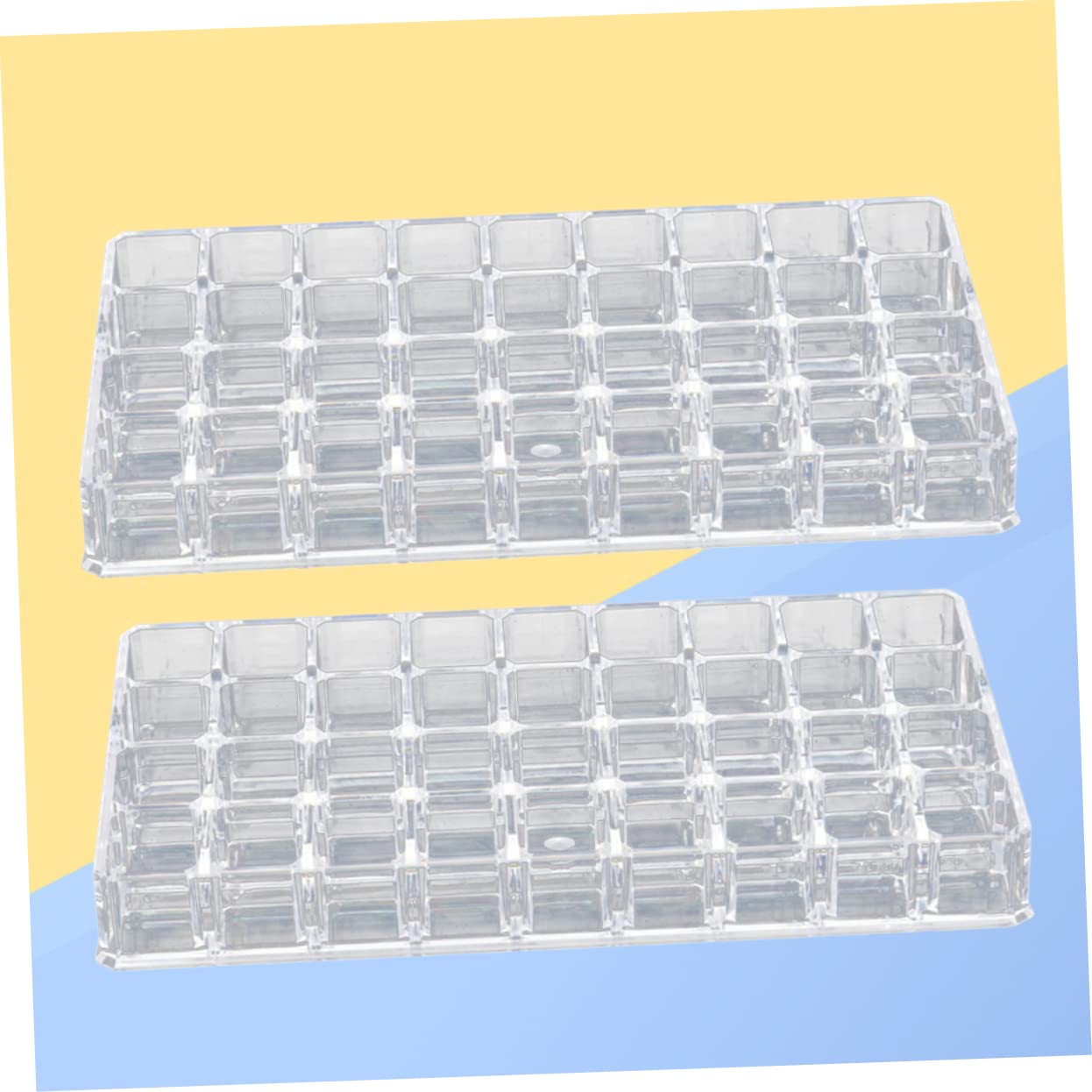 minkissy 2pezzi Scatola Porta Oggetti Contenitore Per Rossetto in Acrilico Trasparente Porta Cosmetici e Gioielli Organizer Da Scrivania Per Casa e Negozio