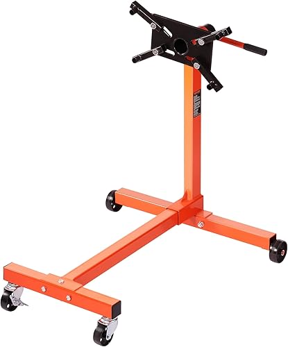 Miniatura 8 de VEVOR Soporte para motor, 750 libras (38 toneladas) Soporte giratorio para motor con cabezal ajustable de 360 grados, plataforma de elevación de