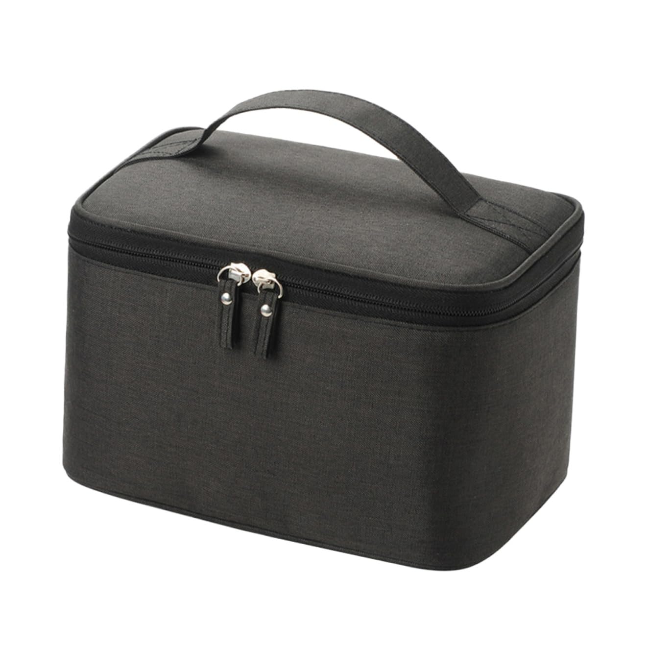 FOMIYES Reise-Kosmetiktasche Tragbarer Make-up-Beutel Kosmetik und Toilettenartikel-aufbewahrungsbeutel Organizer für Damen Schwarz Kompakt und Leicht für Reisen Urlaub