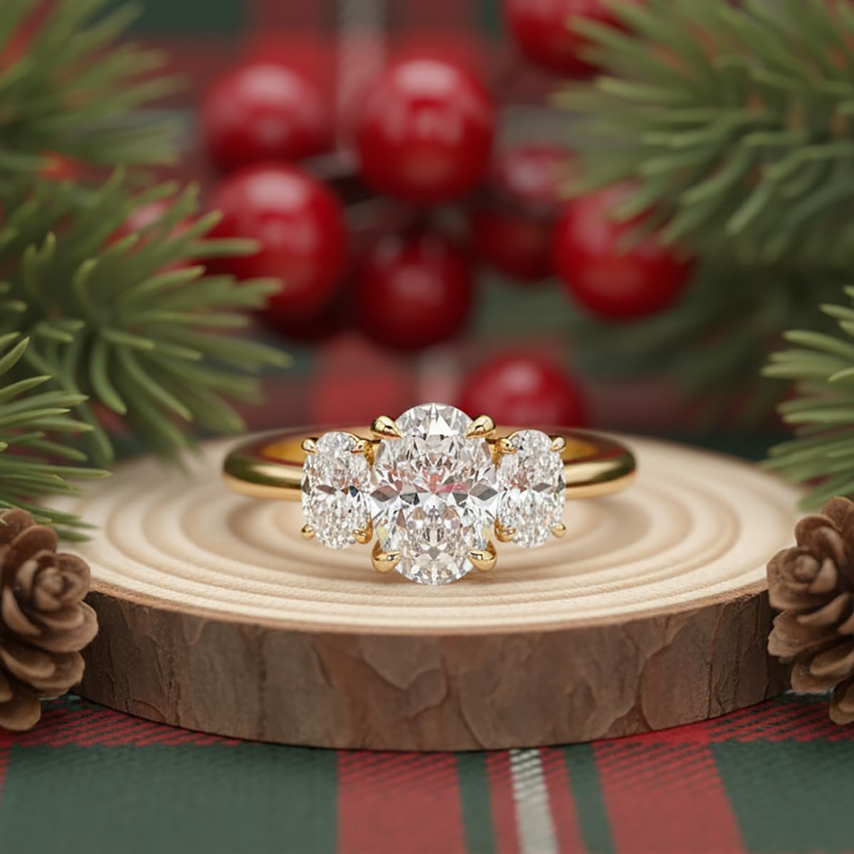 Gorgeou Shaped CZ Diamond Ring Suitable for Everyday Party Wear Silver Plated Women's Rings Fine Christmas Gift