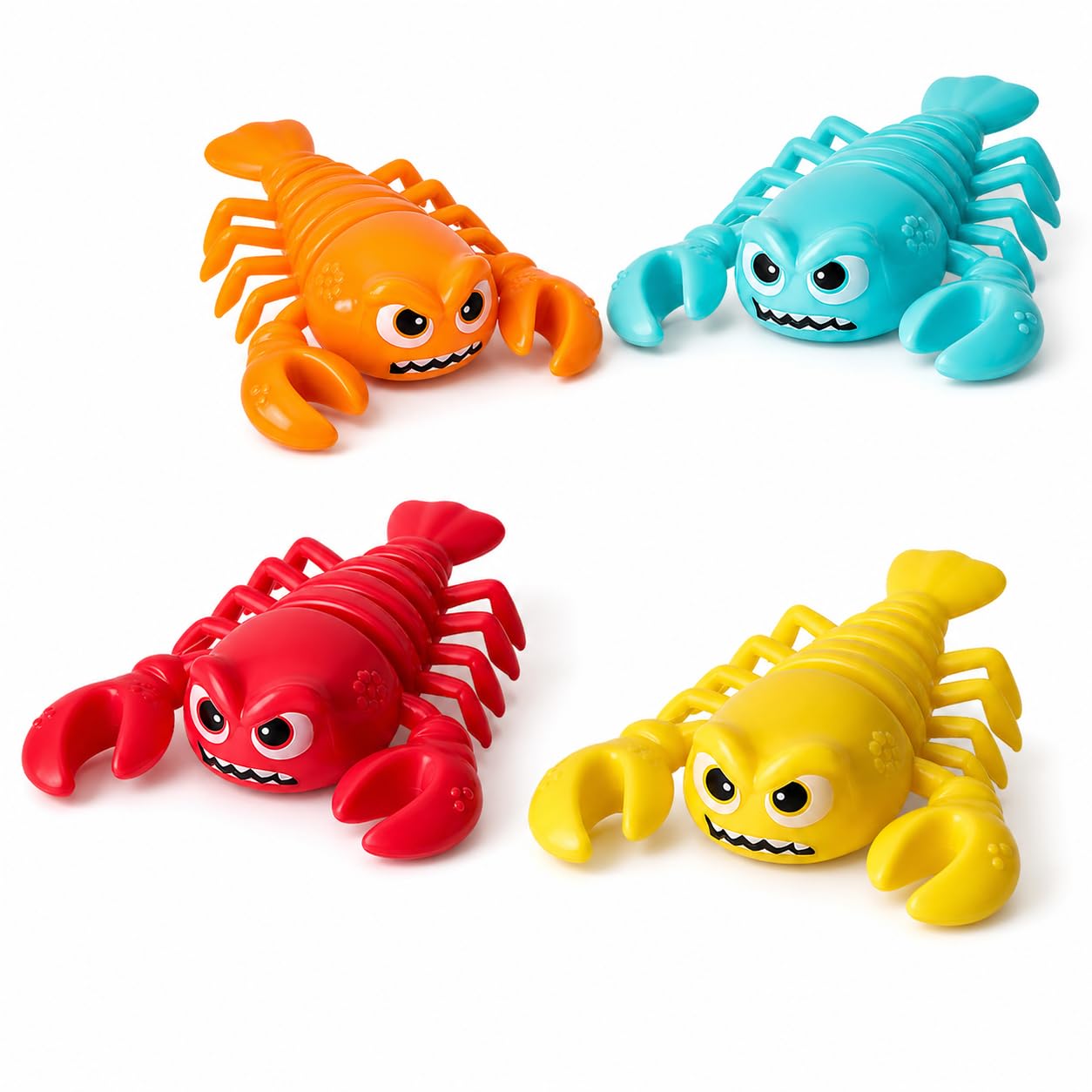 AURALIN Pool Diving Toys Set 4 Pieces, Underwater Swimming Training Accessories, Sink and Float Water Games for Beginners, Family Summer Pool Activities, Assorted Marine Designs (ThumbLobster 4P) โ image 1