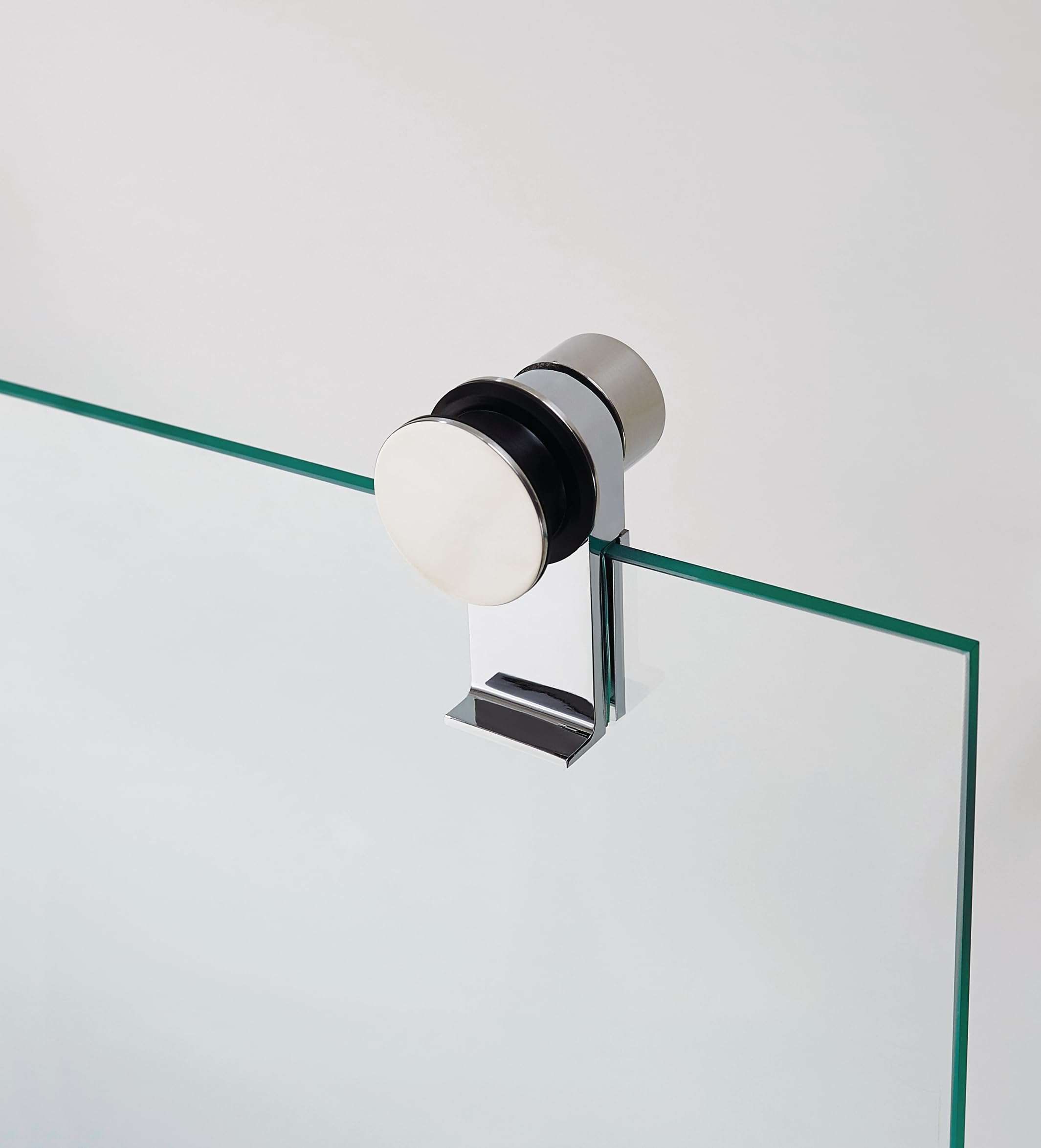 GME - Mampara Ducha Frontal Cromo 1 Fija + 1 Corredera 100cm | Mampara de Cristal Reversible con Ancho Adaptable 95-100cm, 197cm de Altura y Cristal Templado 6mm Antical