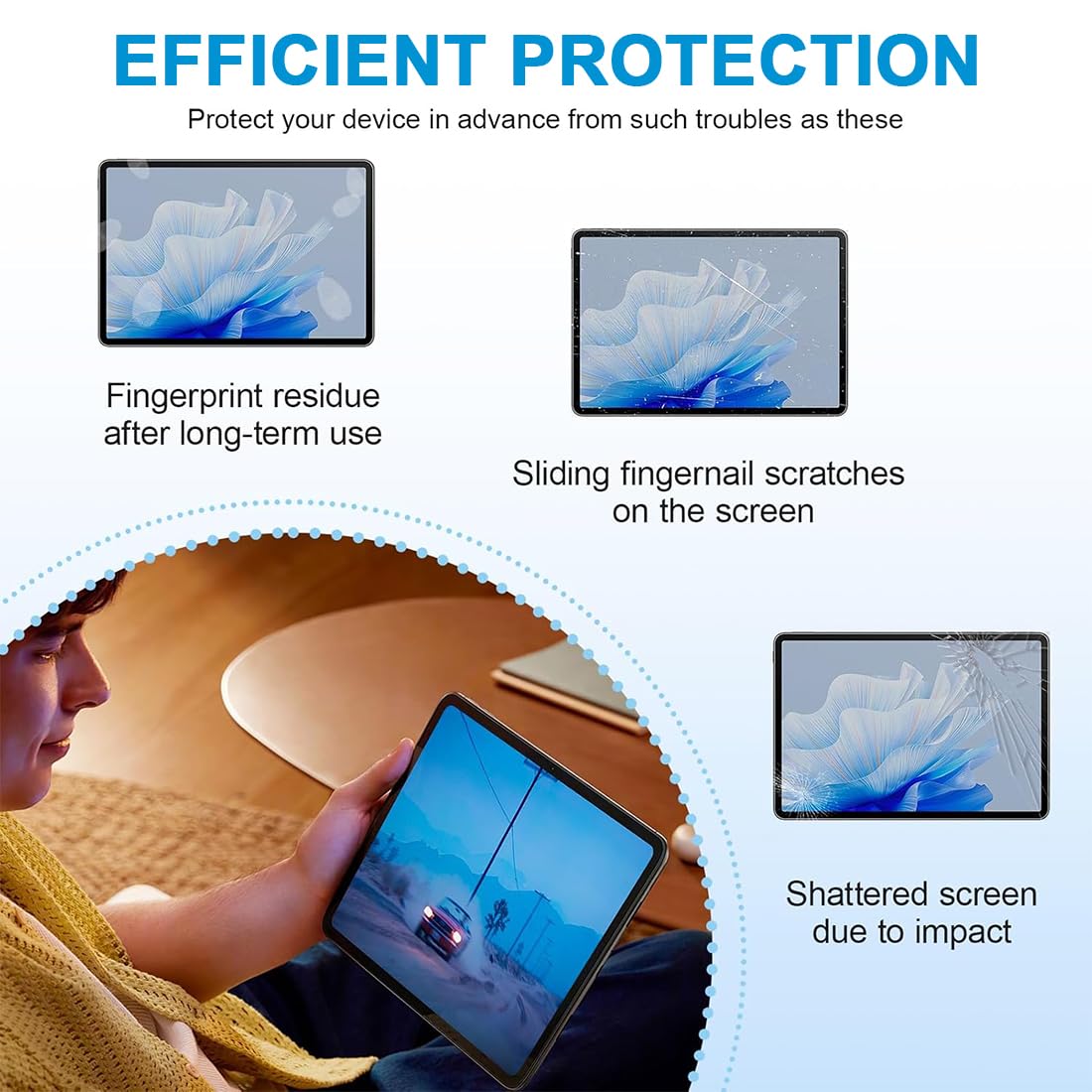 Pellicola Protettiva Taglio Universale A4 HD 300x215mm Anti-Impronta Flessibile per GPS Fotocamera Orologio Tablet