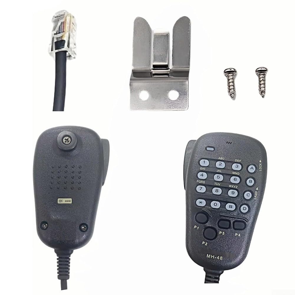 Amazon.com: 6 Pin Radio Microphone MH-48 Fit For Yaesu FT-1900R FT