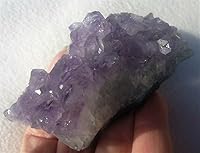 Vista 3 de Crystal1294#, racimo de cuarzo amatista crudo de 4.00 oz de Brasil