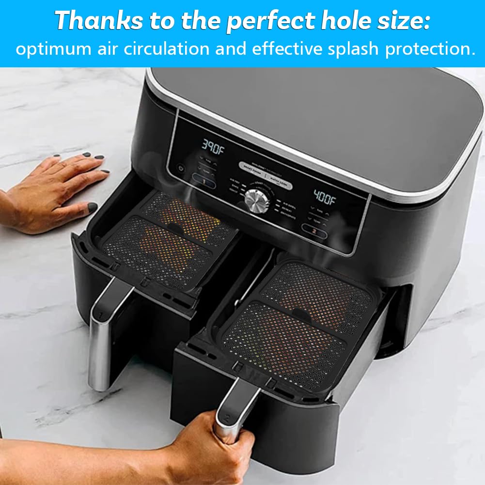 Backpapier für Ninja Heißluftfritteuse, 200 Stück Airfryer
