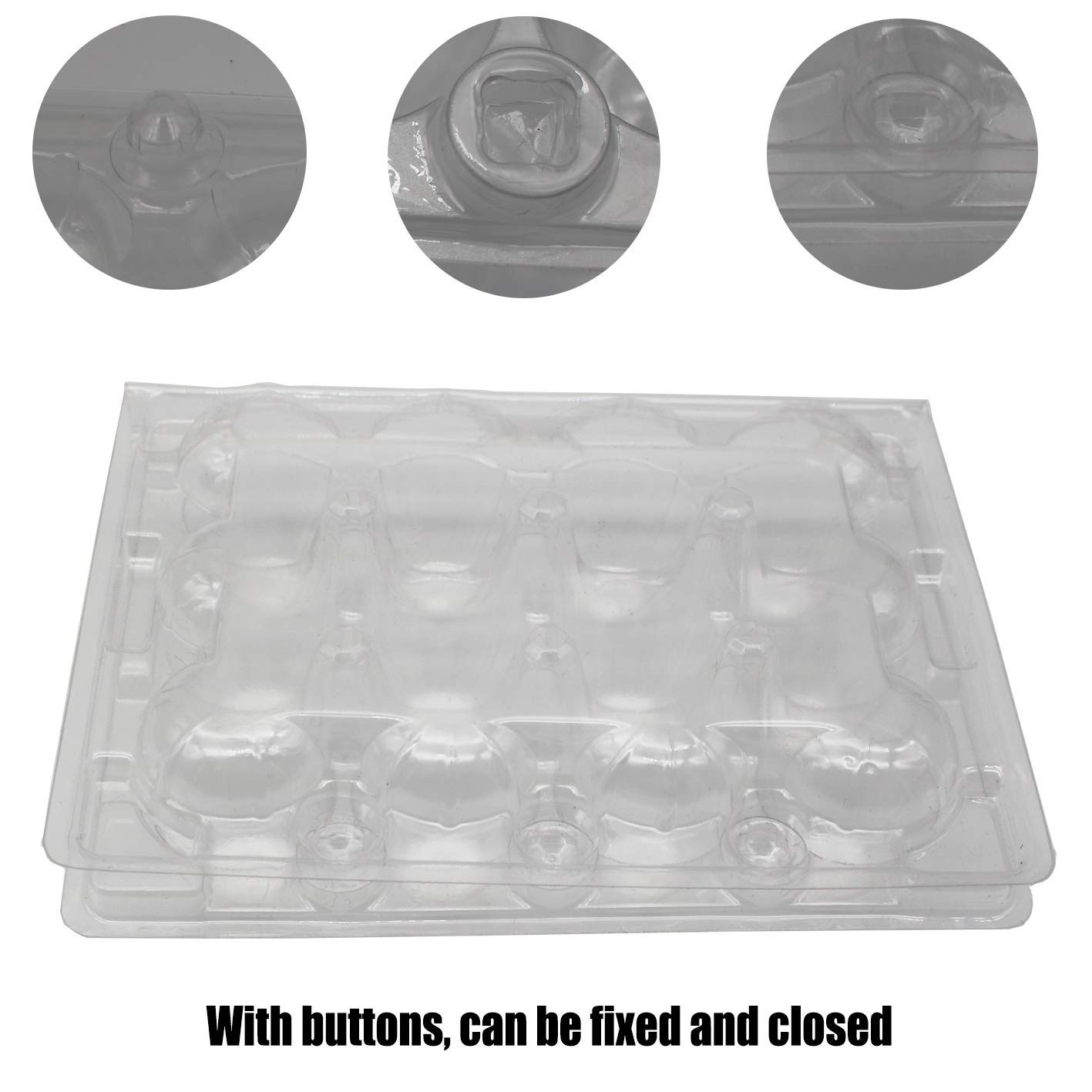12 Pièces Plateau D'Oeufs De Caille - Boîte Portable 24 Oeufs Distributeur Réfrigérateur Plastique