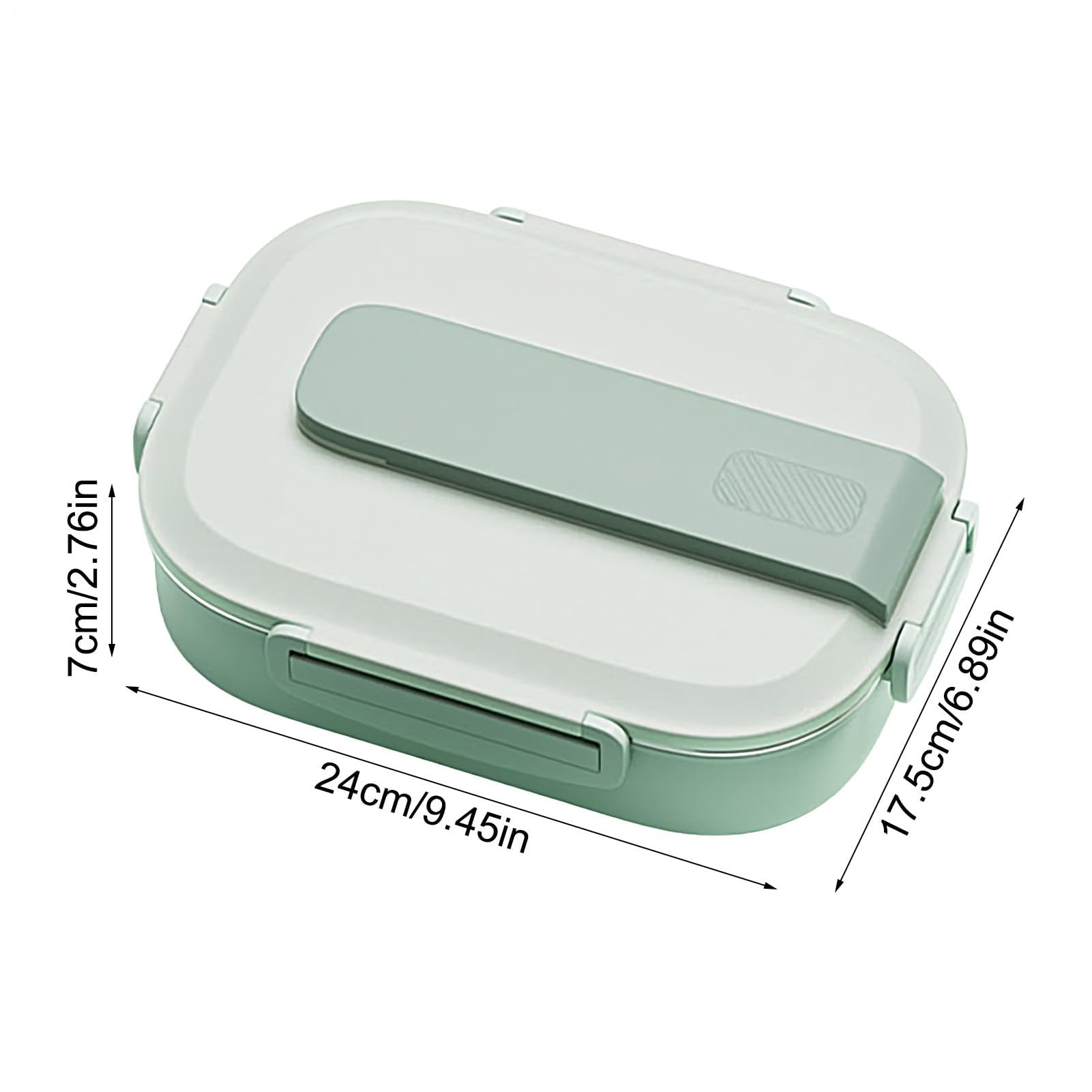 Thermo-Lunchbox – wiederverwendbare auslaufsichere Behälter aus Edelstahl mit Besteck-Set, versiegelte Lebensmittelaufbewahrung, Lunchbox für Büro, Studenten, Wanderer, Reisende