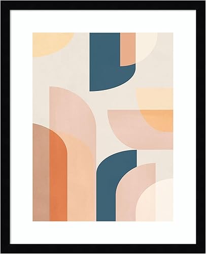 Miniatura 14 de Amanti Art Lienzo decorativo para pared, diseño geométrico retro de Kathrin Pienaar, arte abstracto para pared, decoración moderna de mediados de