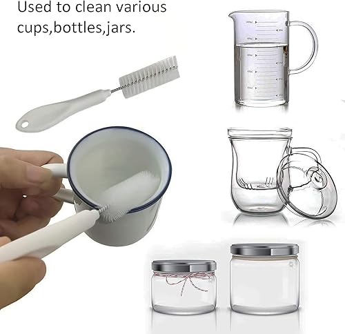 Miniatura 5 de Mango de plástico de nailon antiestático cepillos de limpieza teclado de limpieza asiento de coche hueco de pared taza de agua electrodomésticos