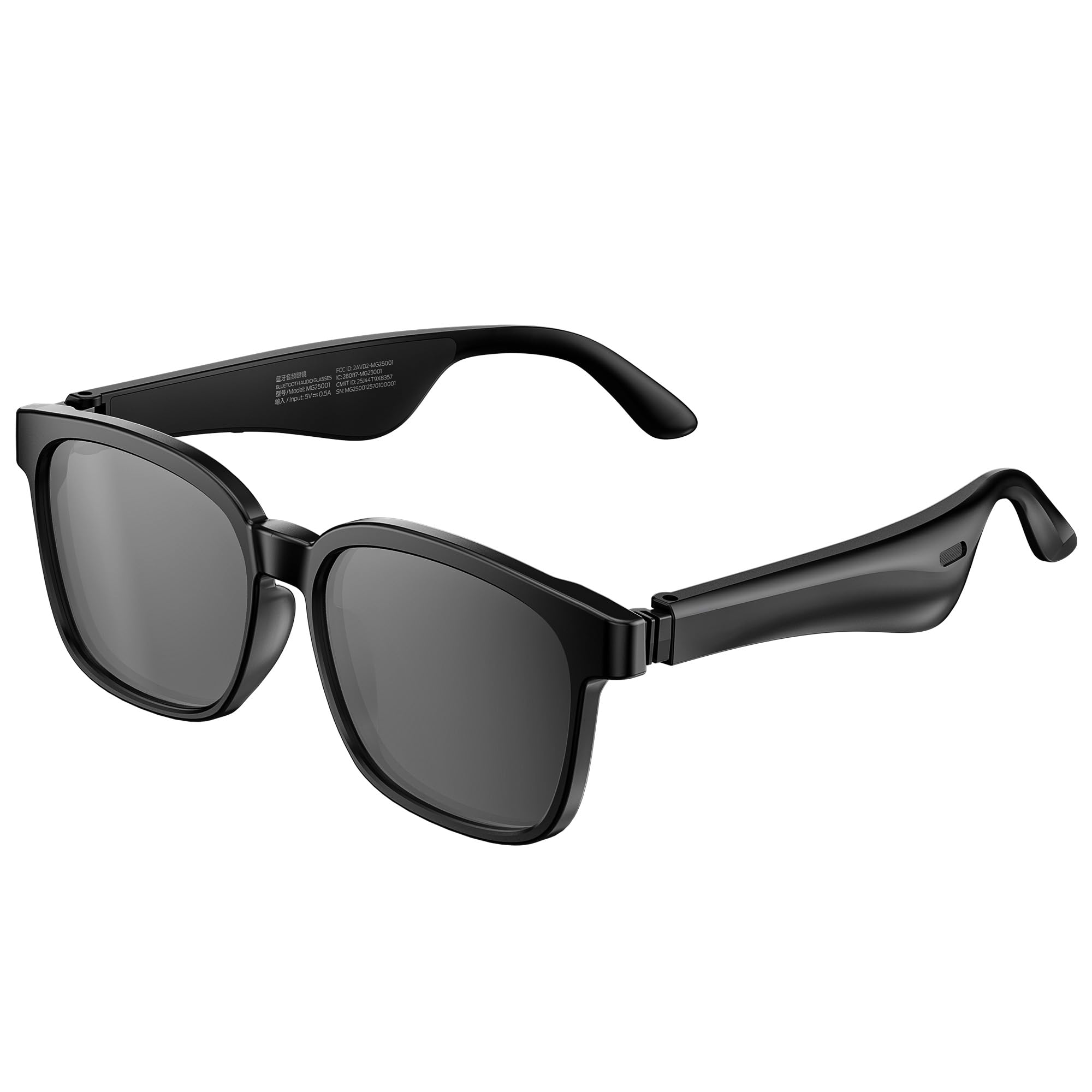 Oraolo Smart Glasses Polarized Sunglasses with Bluetooth Speaker Wireless Music Calls Athletic Outdoor UV Protection and Voice Control