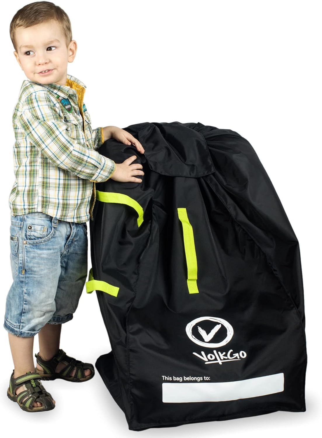 Photo 1 of V VOLKGO Car Seat Travel Bag For Airplane with Padded Backpack Shoulder Straps, Gate Check Bag, Car Seat Bags for Air Travel Carseat Travel Cover, Carseat Travel Bag Cover for Airplane Travel