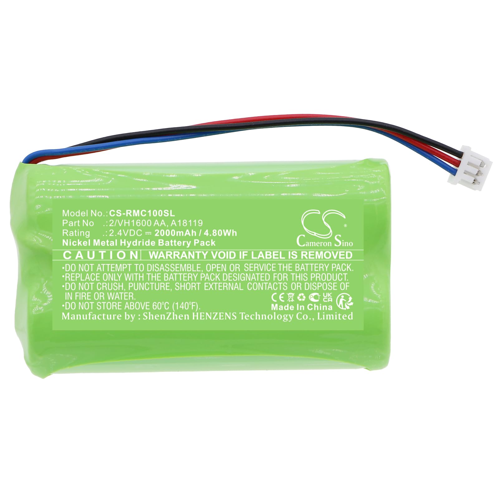 TECHTEK Batteria 2000mAh compatibile con [Raymarine] Smart Controller, Smart Controller Wireless Autopilot Remote sostituisce 2/VH1600 AA, A18119 FBA