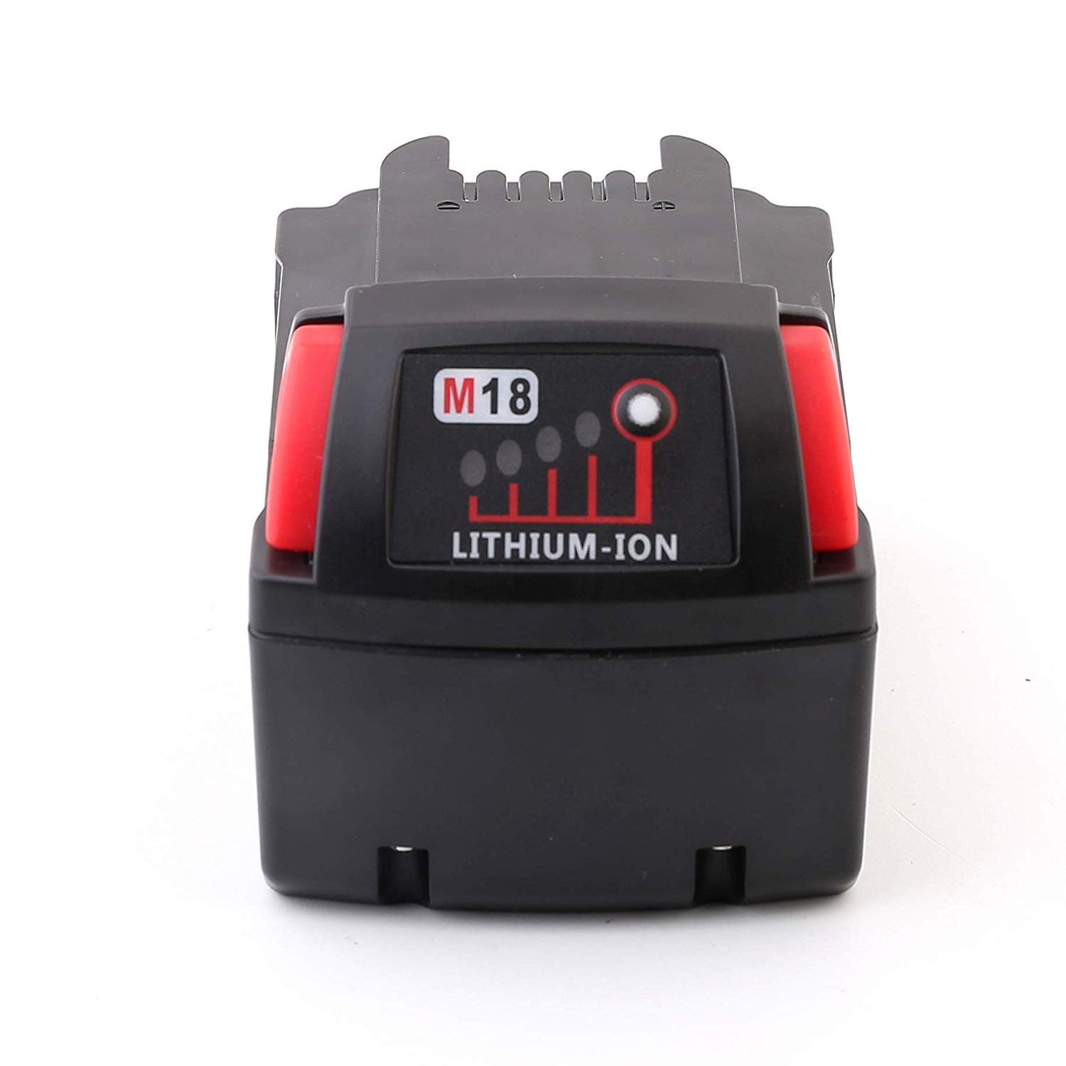 Cargador de Repuesto para Milwaukee M18 M12 18 V 220 V batería de Ion de Litio 48-59-1812 48-59-1807 48-59-1806 48-59-1840 48-11-1828 48-11-1840 Rojo (M1850 5,0 Ah + Cargador)