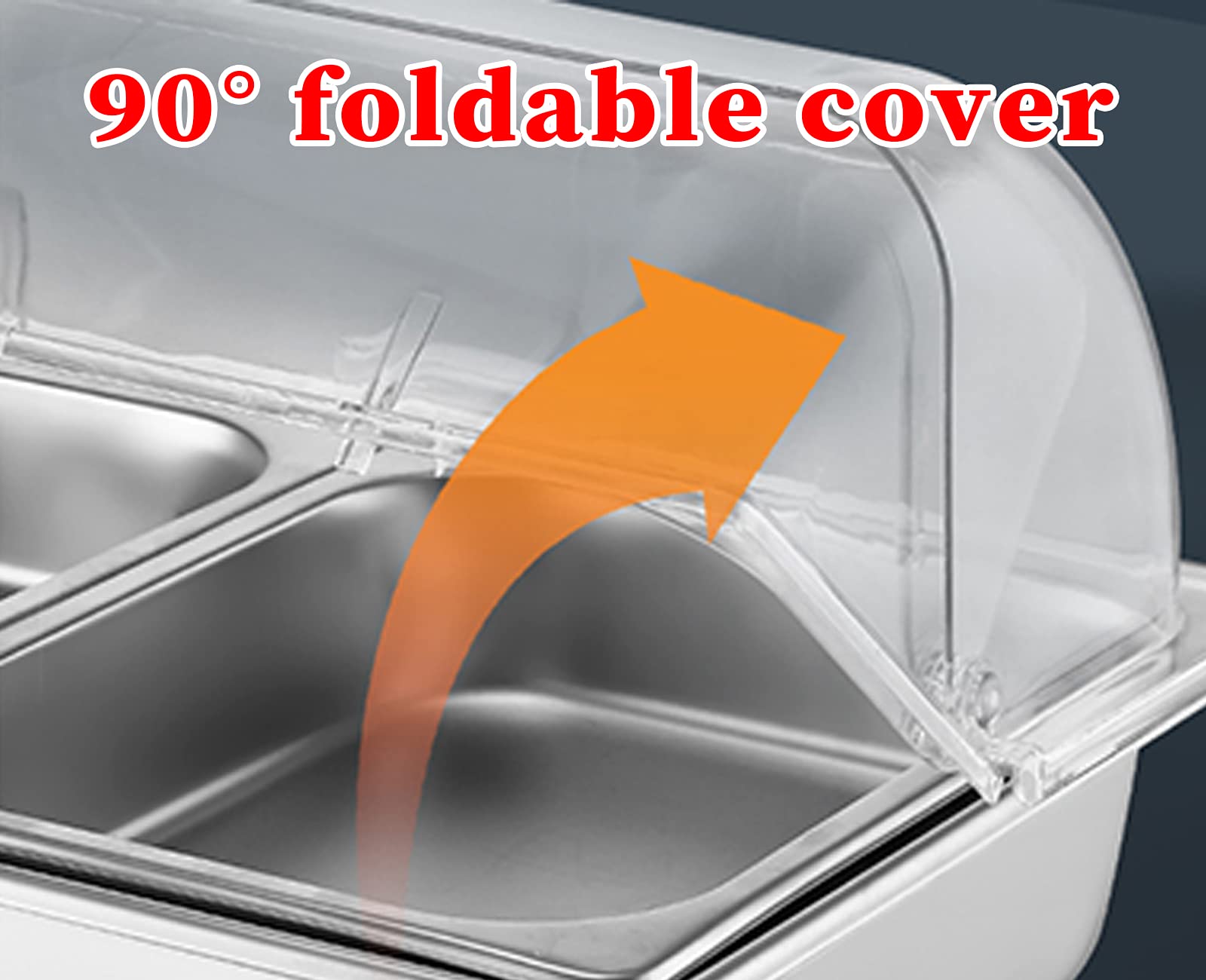 Set scaldavivande elettrico da buffet, 9 l, in acciaio inox, con display digitale, ideale per feste ed eventi