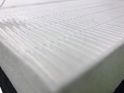 Miniatura 2 de 2 filtros de aire HEPA de repuesto y 8 prefiltros de carbono compatibles con Fellowes AeraMax 200 modelo 190200DB55DX55. En comparación con la parte