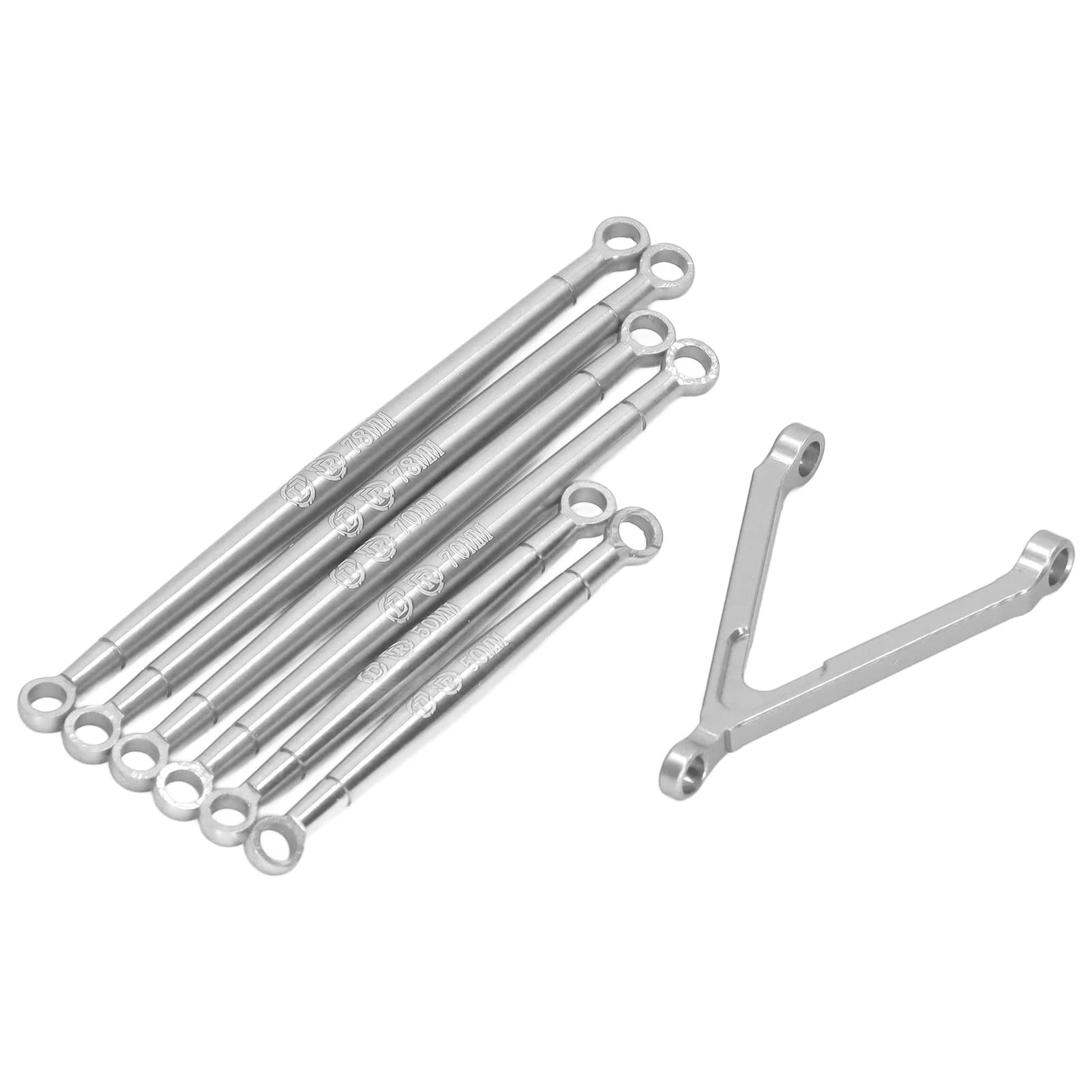 Zestaw drążków do podciągania samochodu zdalnie sterowanego, drążek do podciągania ze stopu aluminium, uchwyt w kształcie litery A, mosiężna głowica kulowa, uchwyt do drążka, kompatybilny z