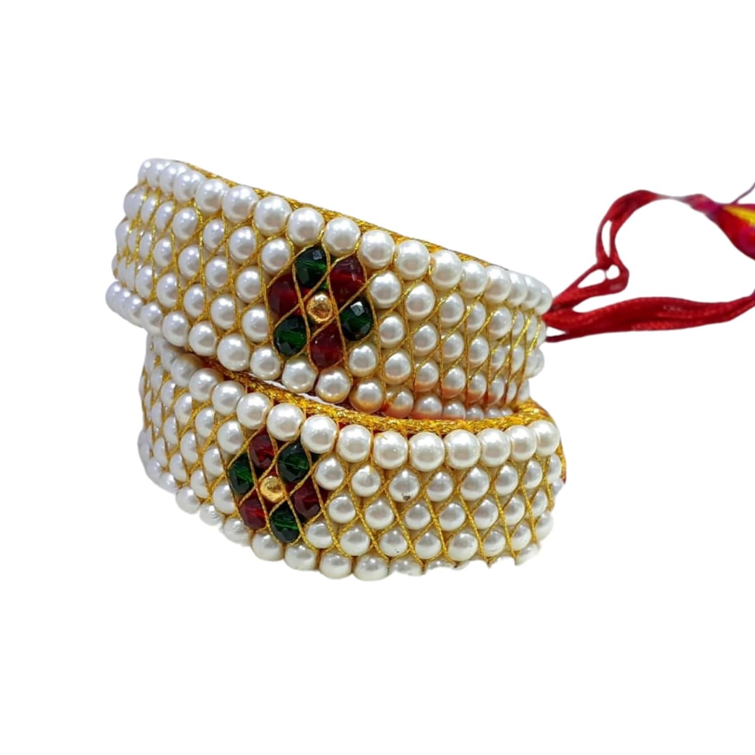 Jodhana 5 Line White Pearl Rajasthani Pocchi Hand Bracelet Set Rajputi pochi kada Bajuband Jeweller for Womens (B0CT3MSTWJ) Amazon Price History, Amazon Price Tracker