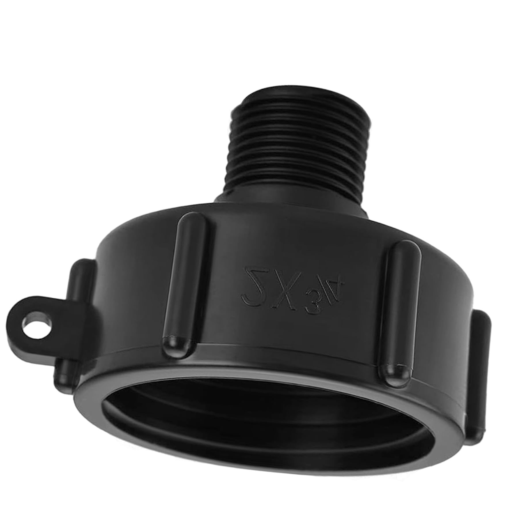 LEPEVNEY 275-330 Gallon IBC Tote Adapter - Food Grade, Leakproof, 2" Coarse Thread x Male 3/4" G Hose - S60*6-3/4"
