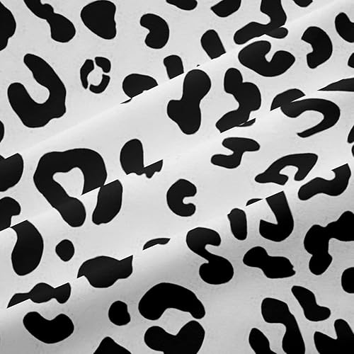 Miniatura 7 de Cortinas de ventana con estampado de leopardo blanco y negro, cortinas de ventana con estampado de guepardo, para hombres, África, animales, vida