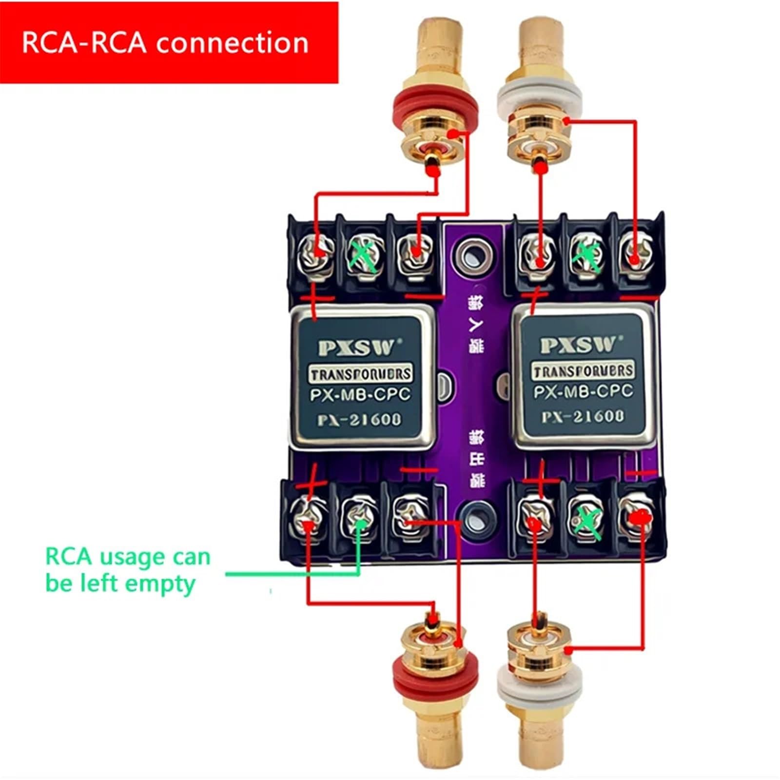 Transformador de aislamiento de audio permalloy 21608, conversión balanceada y no balanceada, aislador de audio, corriente de sonido.