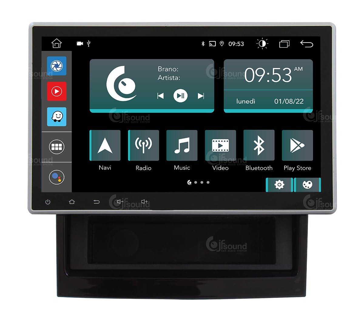 JF Sound - Autoradio Custom Fit X9C - Per Fiat Ducato 290 (2014>) - Android 8 Core - 4GB RAM - 64GB ROM - GPS - WiFi - CarPlay/Android Auto Wireless - Touchscreen 10,1" - DAB+ - Comandi Vocali