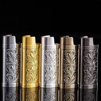 Étui à Briquet Métallique Vintage - Housse Réutilisable En Alliage De Zinc Pour Mini Briquet
