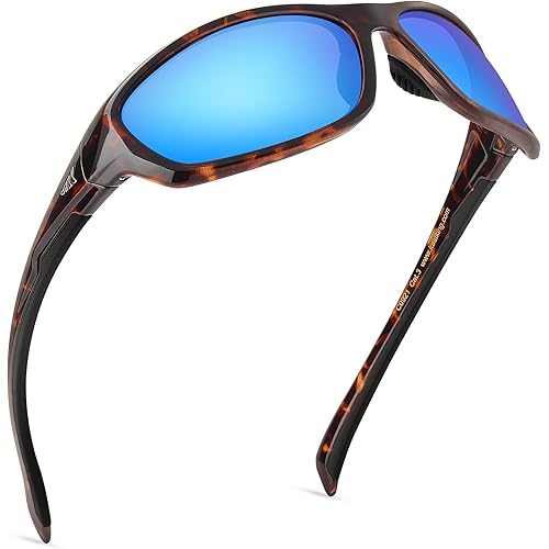 KastKing Hiwassee Polarized Sport Sunglasses for Men and Women, Wrap Sunglasses for Fishing Cycling and Running,UV Protection