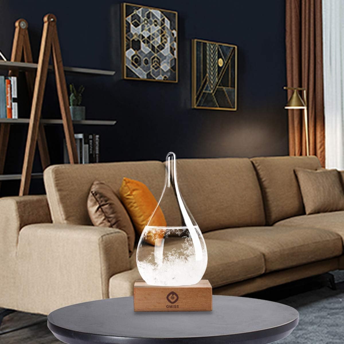 Storm Glass Weather Predictor - Drop-Shaped Forecast Home/Office Desktop Decoration, Christmas Snow Globe for Family Friends Unique Christmas Gifts, Weather Globe Science Decor - Image 5