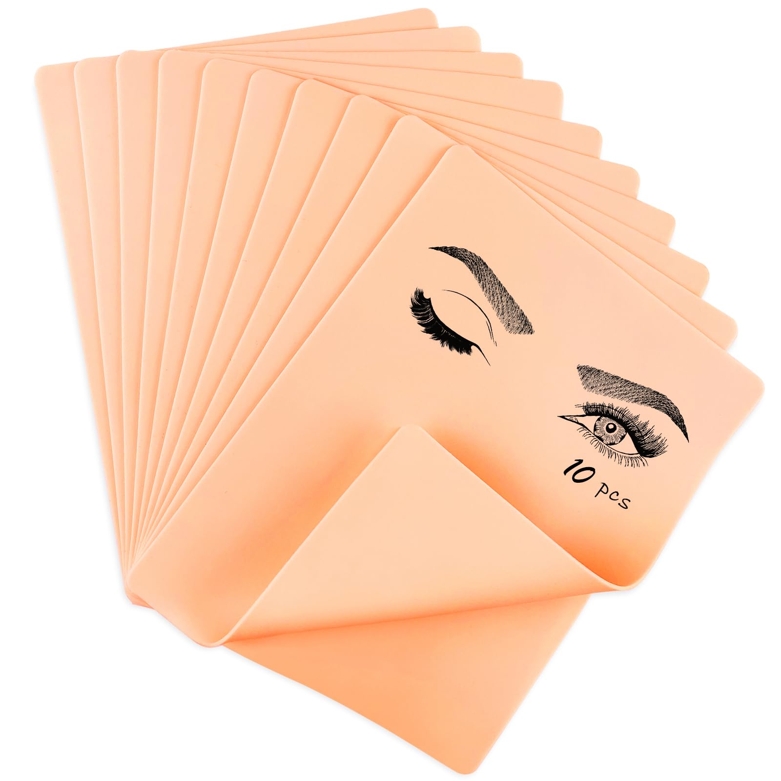 10pcs Tattoo Practice Skin, maseyboc Tattoo Skin Practice Double Sides Flexible, Fake Skin Tattoo for Tattoo Supplies, Practice Skin for Practicing