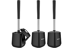 SetSail Toilet Bowl Brush and Holder 3-Pack: Your Hygienic Bathroom Trio