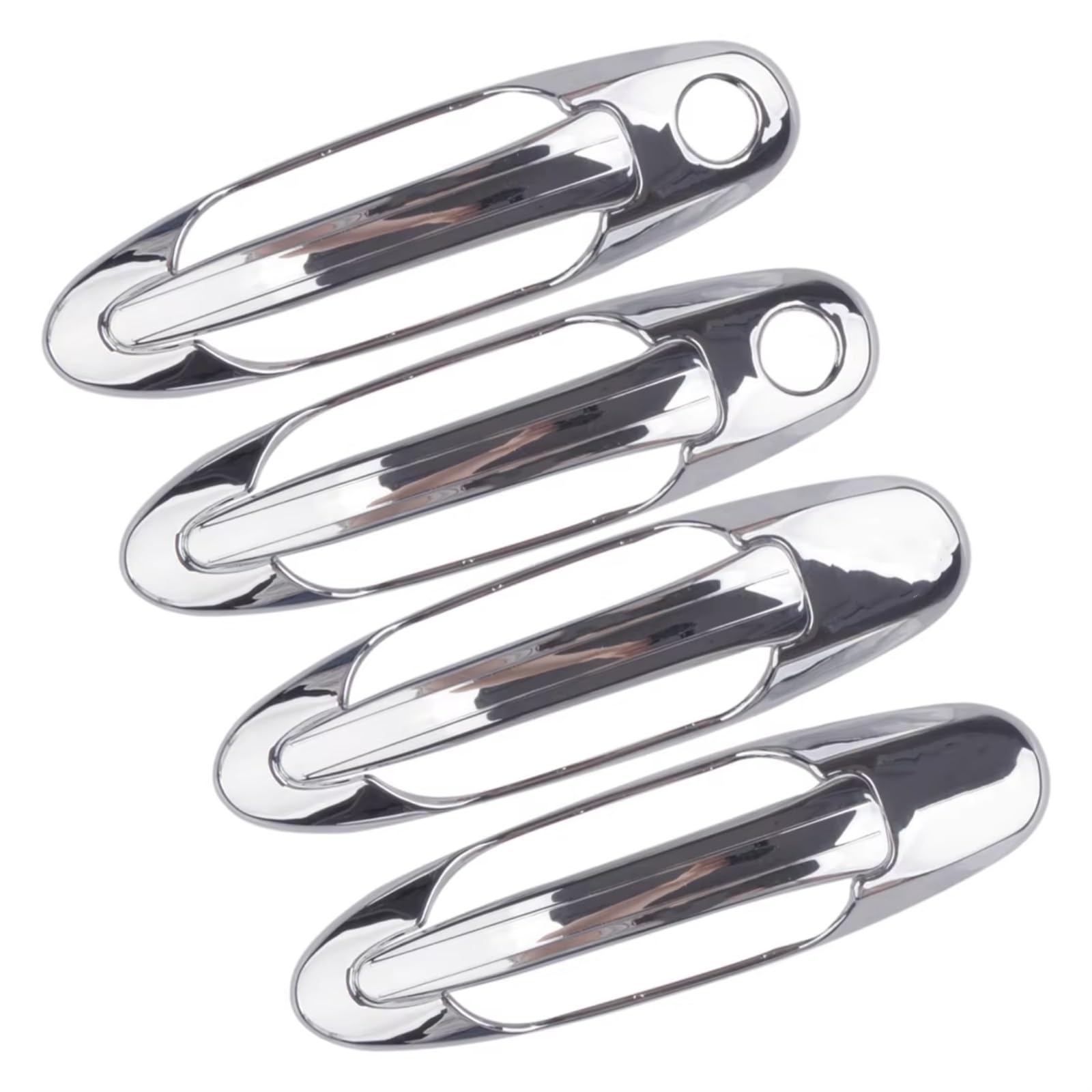 DSPOLIMV Outer Door Handle Cap Compatible with Toyota for Land for Cruiser 100 LC100 1998-2007 Car Exterior Door Handle Bowl Covers Trims Parts Accessories