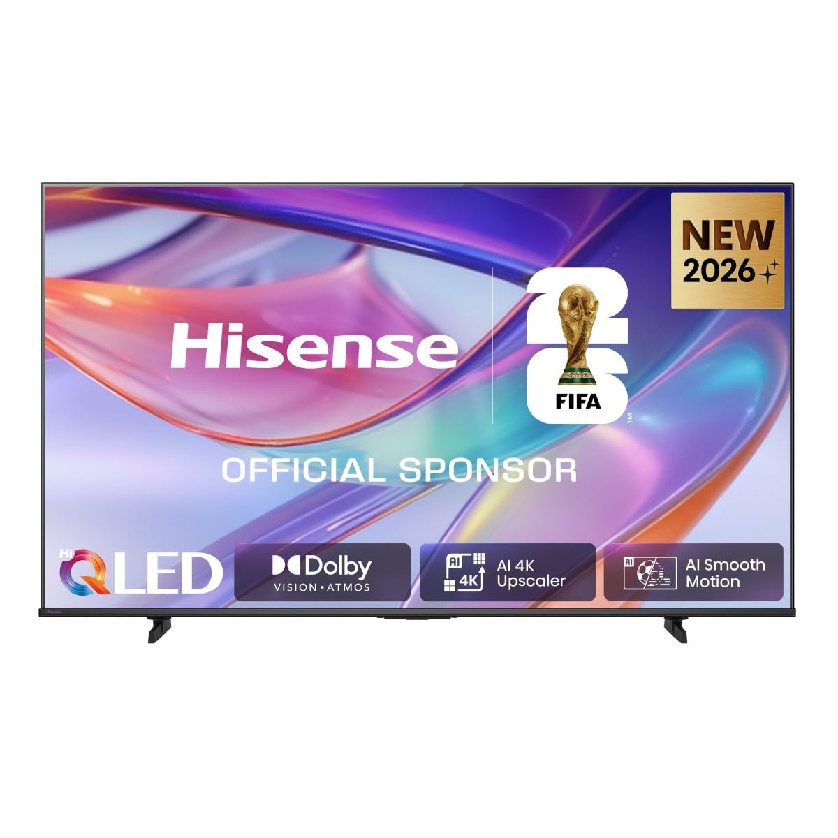 Hisense 50E7S - QLED Smart TV 50 Zoll, Hi-QLED Color, Dolby Vision.Atmos, 4K IA Treppe, Smooth Motion IA, Gaming-Modus Plus, Dolby Vision IQ, HDR10+Adaptive
