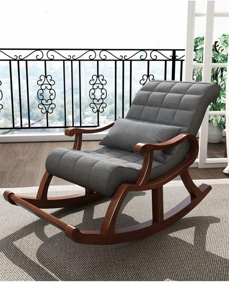 Amazon｜ロッキングチェア 木製リラックスチェア ハイバックチェア