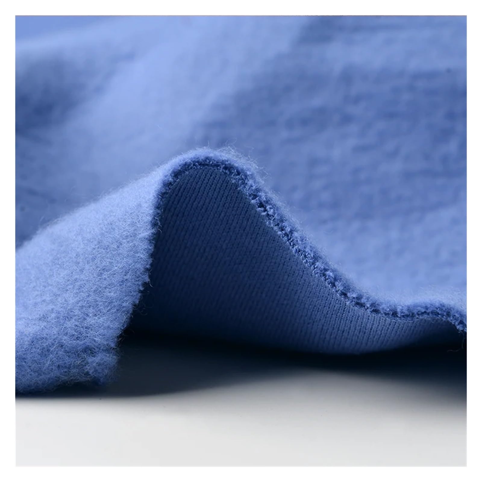 Tejido de forro polar de punto Tela de lana algodón punto pesado for coser pantalones, sudadera con capucha y abrigo, 50x180cm/unid(Color 32)