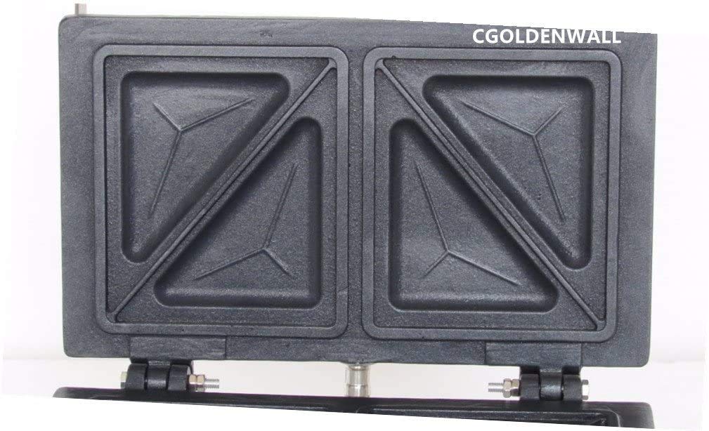 CGOLDENWALL Np-534 4 pcs Commercial Sandwich Toaster antiadhésif Panini Presse Maker Waffle Sandwich Réchaud - 220V