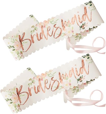 Ginger ray bridesmaid sash Clearance